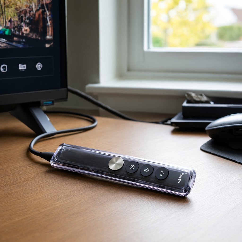 Illustration of Amazon Fire TV Stick 4K (3rd gen, 2026) in use