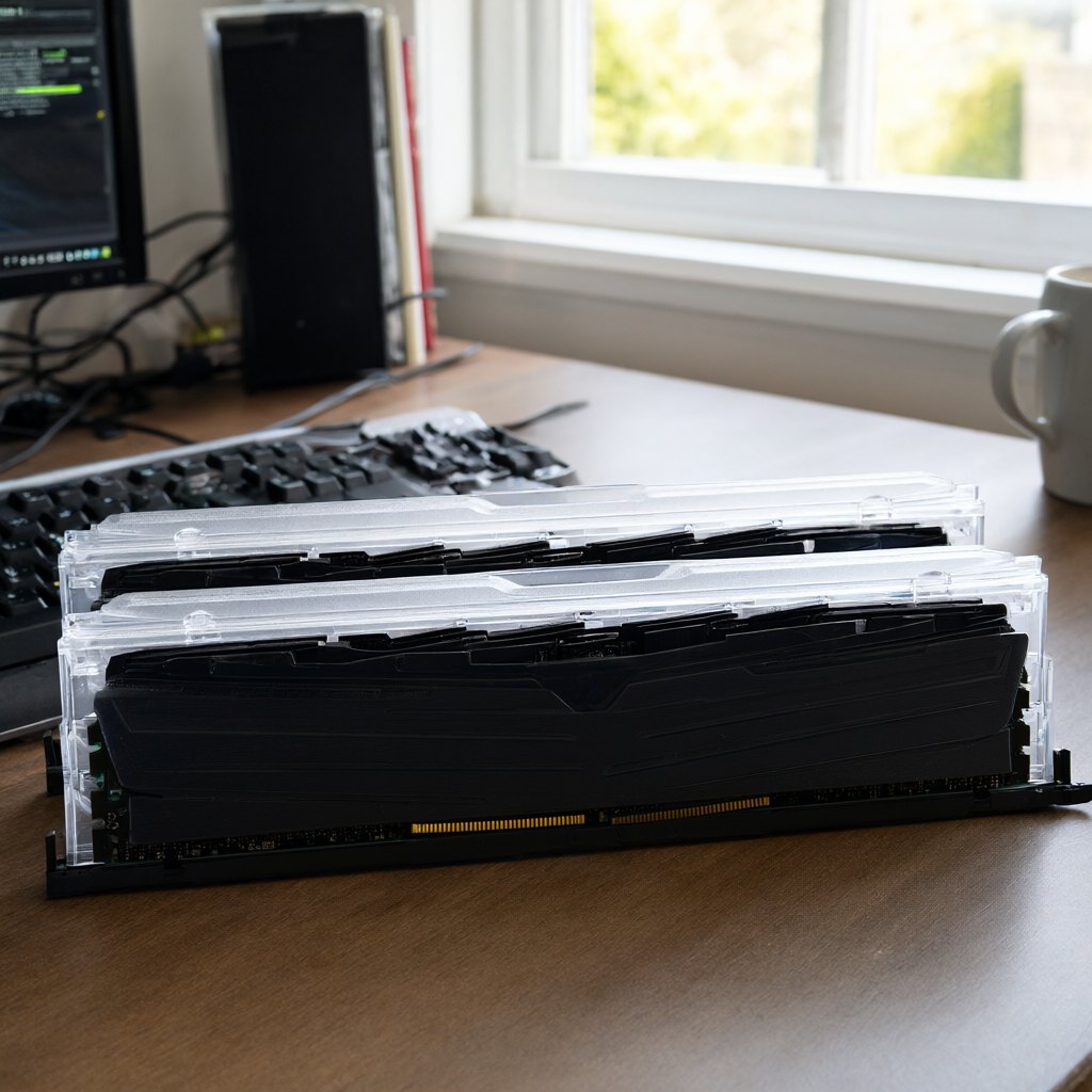 Illustration of Corsair Vengeance LPX 32GB DDR4-3600 C18 (CMK32GX4M2D3600C18) in use